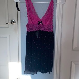pink babydoll top